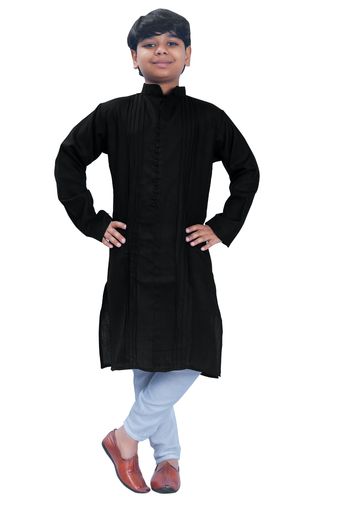 DEIANA'S Casual Designer Kurta Pyjama Set For Boys And kids (Black)