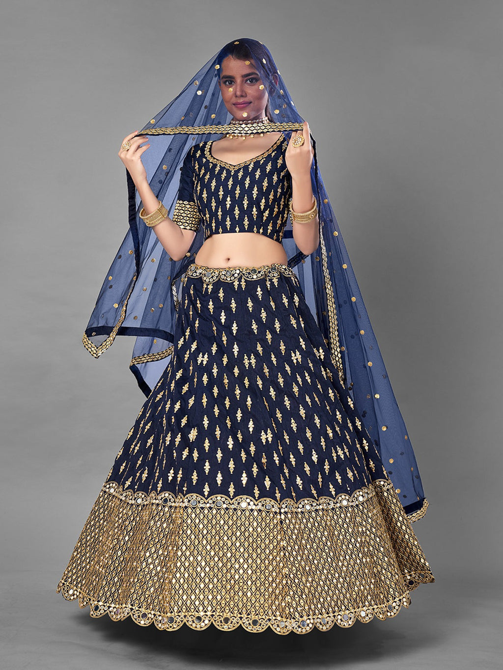 Lehenga Mart Glamorous Designer Lehenga Choli for Bridal and Bridesmaids Wedding Wear Choli