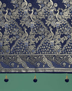 Monjolika Fashion Traditional Blue Woven Banarasi Satin Silk Saree - Distacart
