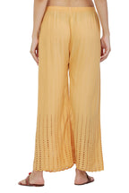 PAVONINE Beige Color Goti Aari Work Rayon Fabric Palazzo For Women - Distacart