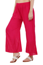 PAVONINE Rani Color Goti Aari Work Rayon Fabric Sharara For Women - Distacart