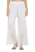 PAVONINE White Color Goti Aari Work Rayon Fabric Palazzo For Women - Distacart
