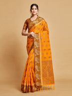 Sangria Ethnic Motifs Woven Design Art Silk Banarasi Saree