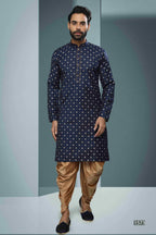 Raivat Ethnic Cotton Digital Print Kurta Pajama In Blue Colour