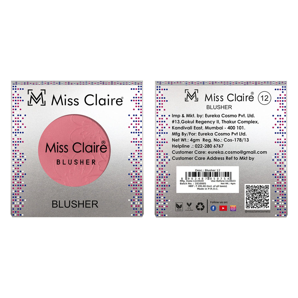 Miss Claire Round Blusher - 12 - Distacart