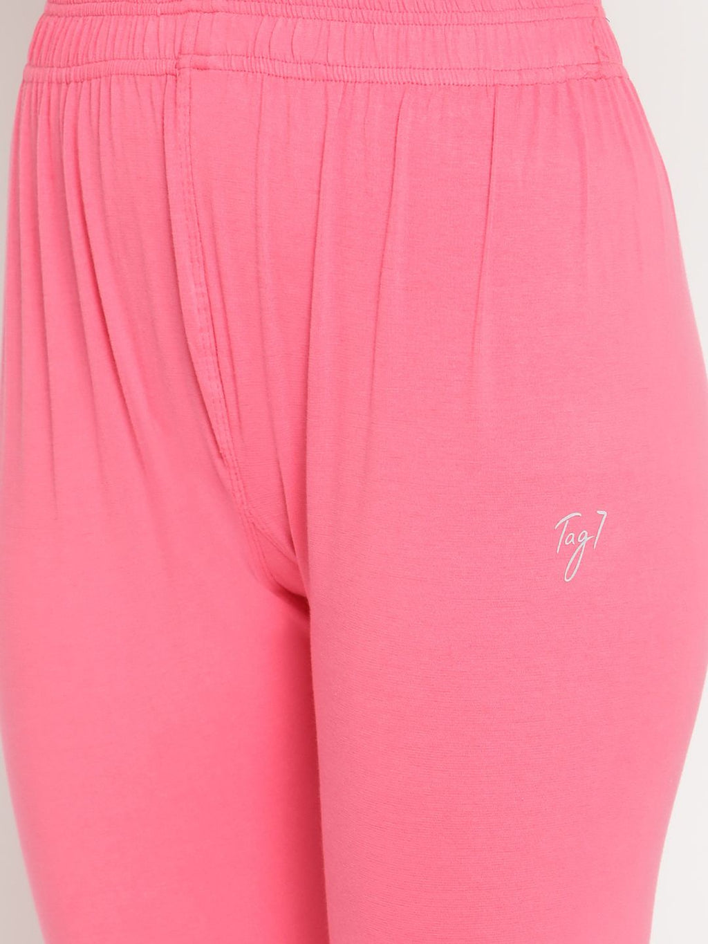 TAG 7 Women Pack of 2 Solid Comfort Fit Ankle Length Leggings