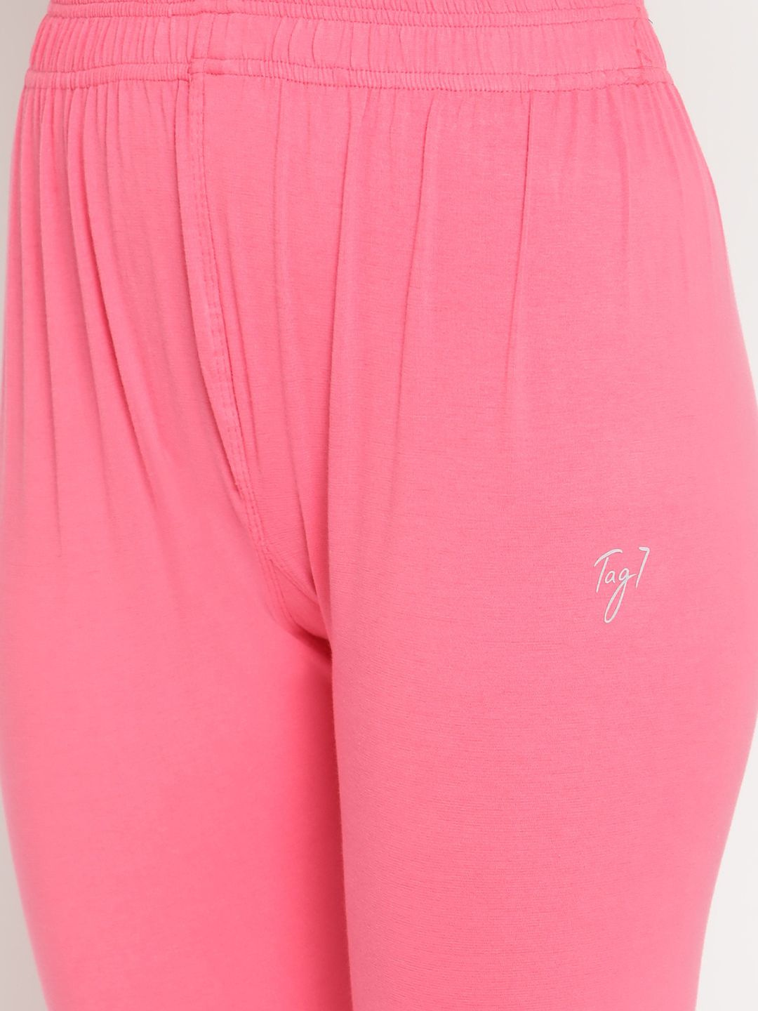 TAG 7 Women Pack of 2 Solid Comfort Fit Ankle Length Leggings