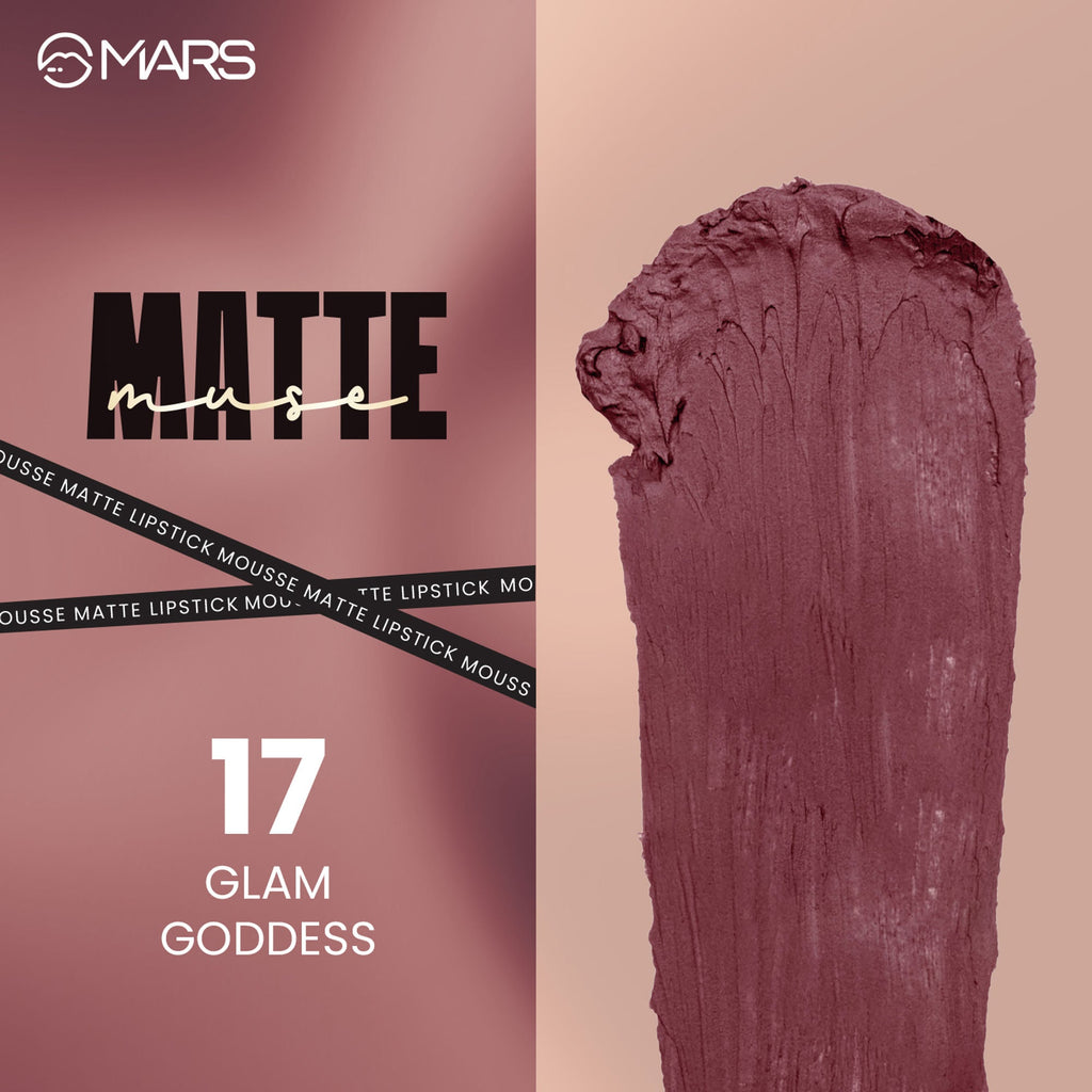 MARS Cosmetics Matte Muse Mousse Lipstick - 17 Glam Goddess