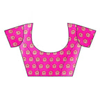 Vamika Pink Printed Art Silk Saree