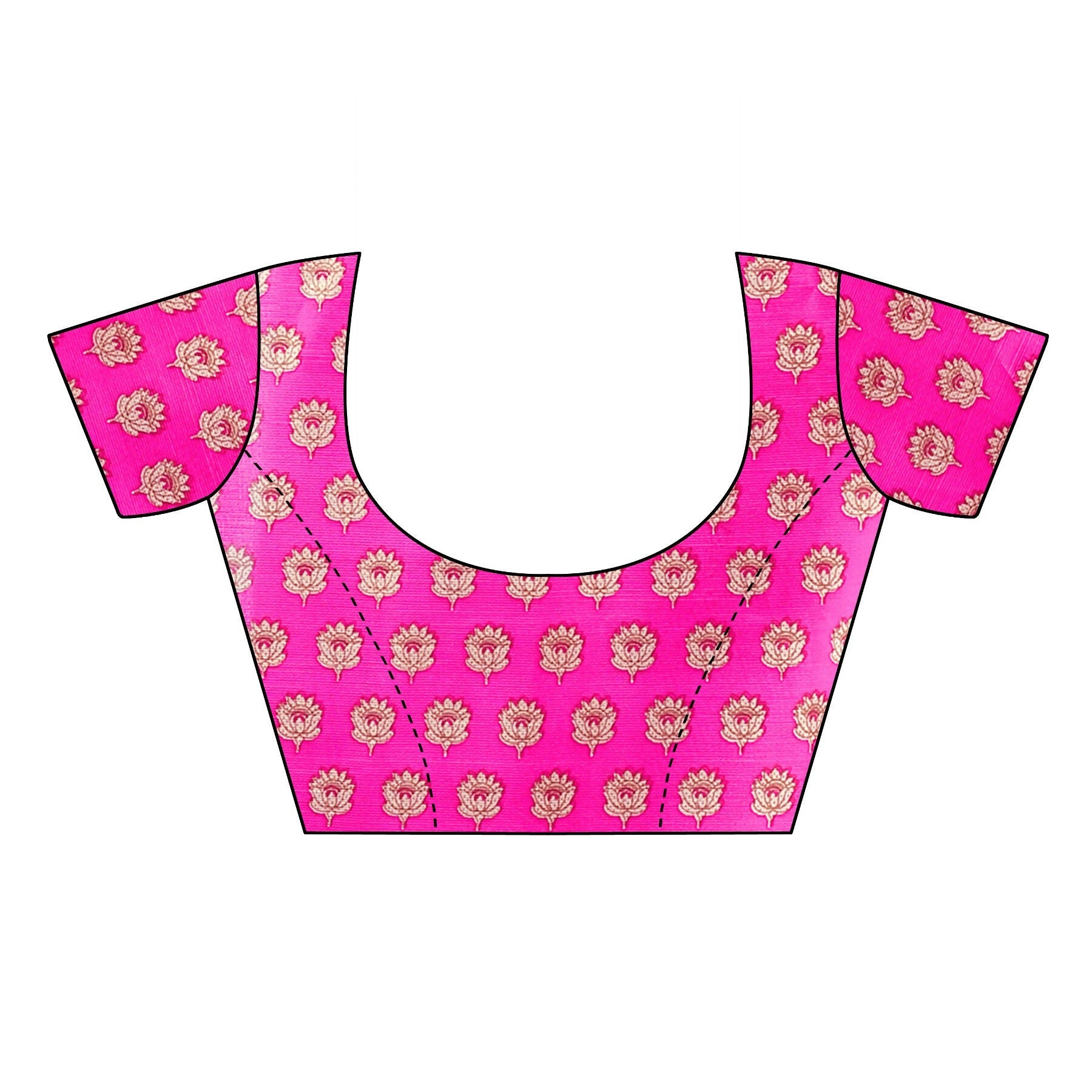 Vamika Pink Printed Art Silk Saree