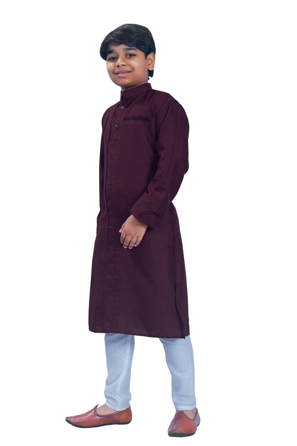DEIANA'S Casual Designer Kurta Pyjama Set For Boys And kids (Wine)