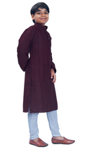 DEIANA'S Casual Designer Kurta Pyjama Set For Boys And kids (Wine)