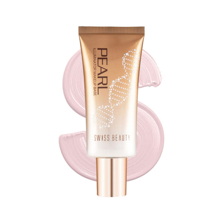 Swiss Beauty Pearl Illuminator Makeup Base Long lasting & Radiant Skin Highlighter - 02 Silver Pink