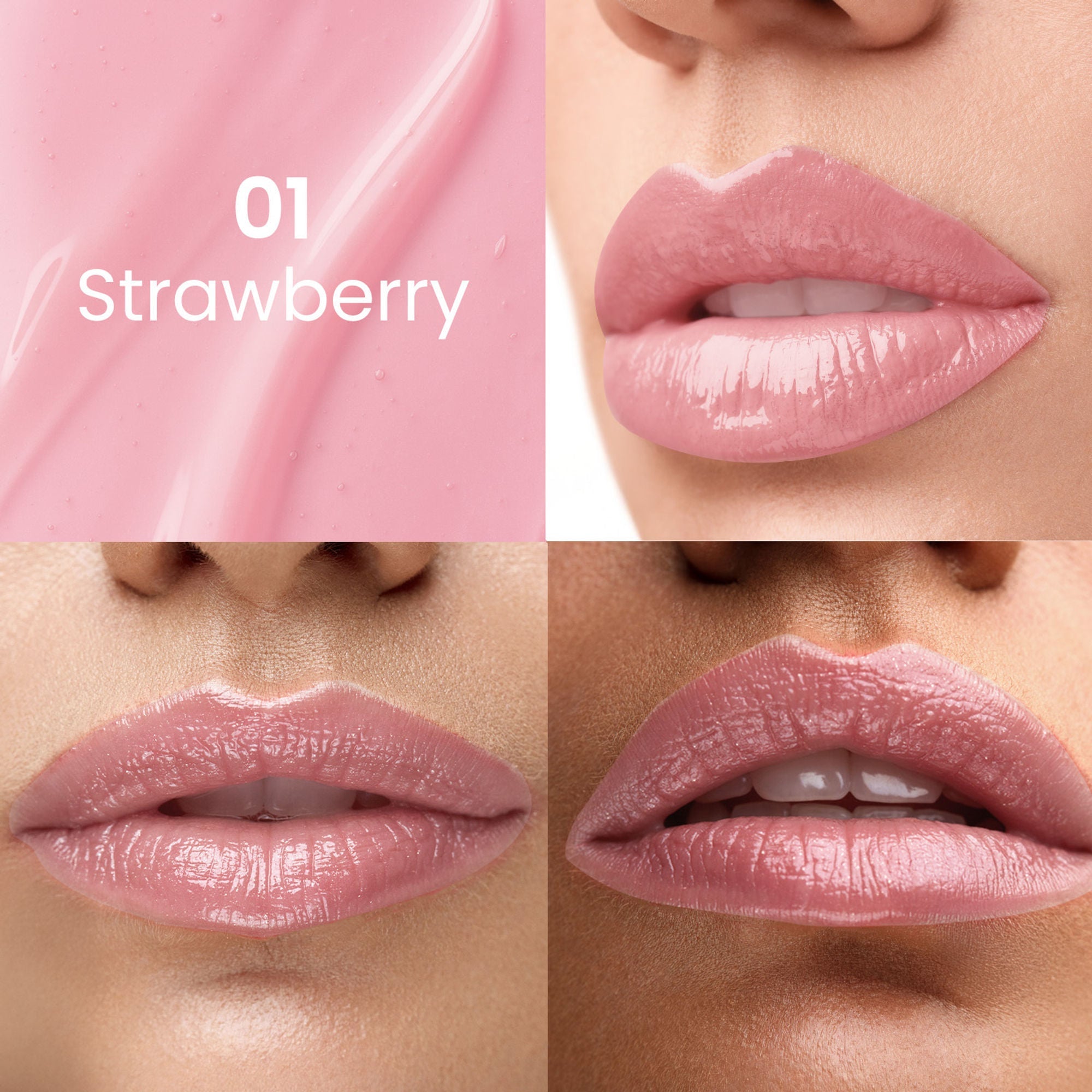 Swiss Beauty Dip Tint Color Changing Long Lasting With Vitamin-E PH Lip Oil - 1 Strawberry - Distacart