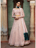 Myra Dusty Pink Georgette Embroidered Designer Lehenga