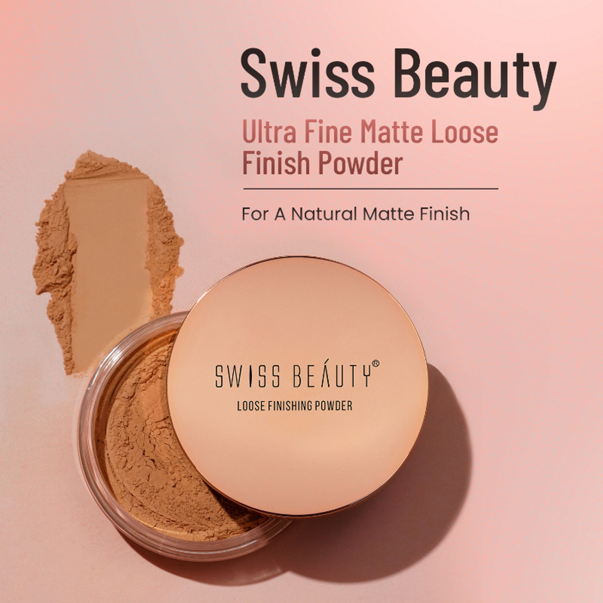 Swiss Beauty Ultra Fine Matte Loose Finish Powder - 04 Medium Deep/ Mayon Fance - Distacart