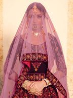 Myra Brown Satin Embroidered Lehenga