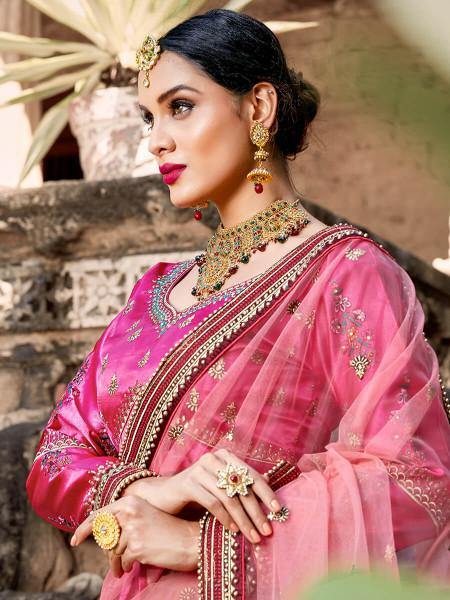 Myra Skyblue Embroidered Lehenga