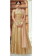 Myra Beige Soft net Lahanga