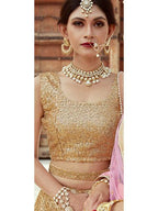 Myra Beige Soft net Lahanga