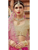 Myra Magenta Art Silk Lahanga