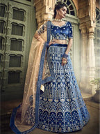 Myra Royal Blue Heavy Embroidered Lehenga Choli