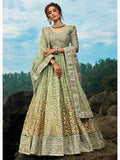 Myra Pastel Green Art Silk Lehenga
