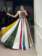 Lorenvalley Pure Rayon Gota Patti Lace Touch Up Lehenga Choli