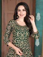 Myra Green Georgette Embroidered Anarkali Suit online