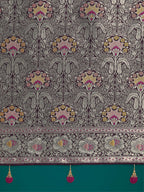 Monjolika Fashion Dark Wine Glamour and Tradition With This Zari Woven Banarasi Satin Silk Saree - Distacart
