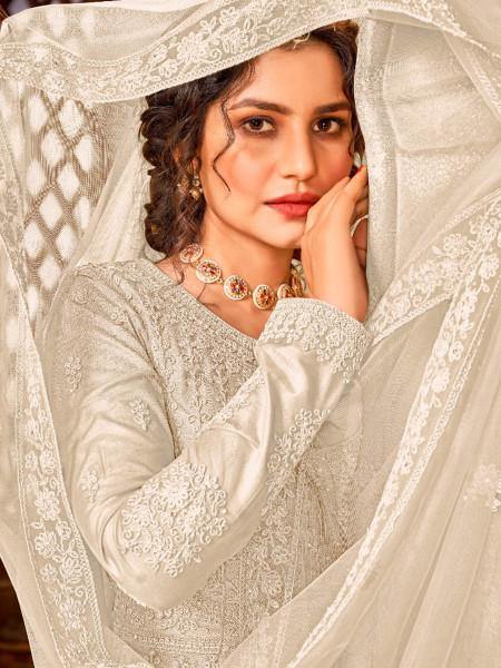 Myra Off White Heavy Embroidered Gharara Suit online