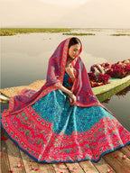 Myra Silk Muslan Printed Lehenga Choli In Multicolor