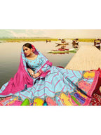 Multicolour Silk Muslan Printed Traditional Lehenga Choli