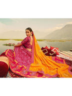 Multicolour Silk Muslan Printed 