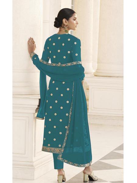 Myra Rama Jacket style Heavy Embroidered Suit