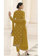 Myra Mustard Yellow Jacket style Heavy Embroidered 