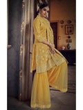 Myra Mustard Yellow Heavy Embroidered Gharara Suit