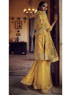 Myra Mustard Yellow Heavy Embroidered Gharara Suit
