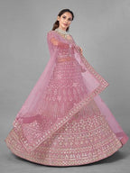 Myra Bridal Lehenga in Pink Heavy 