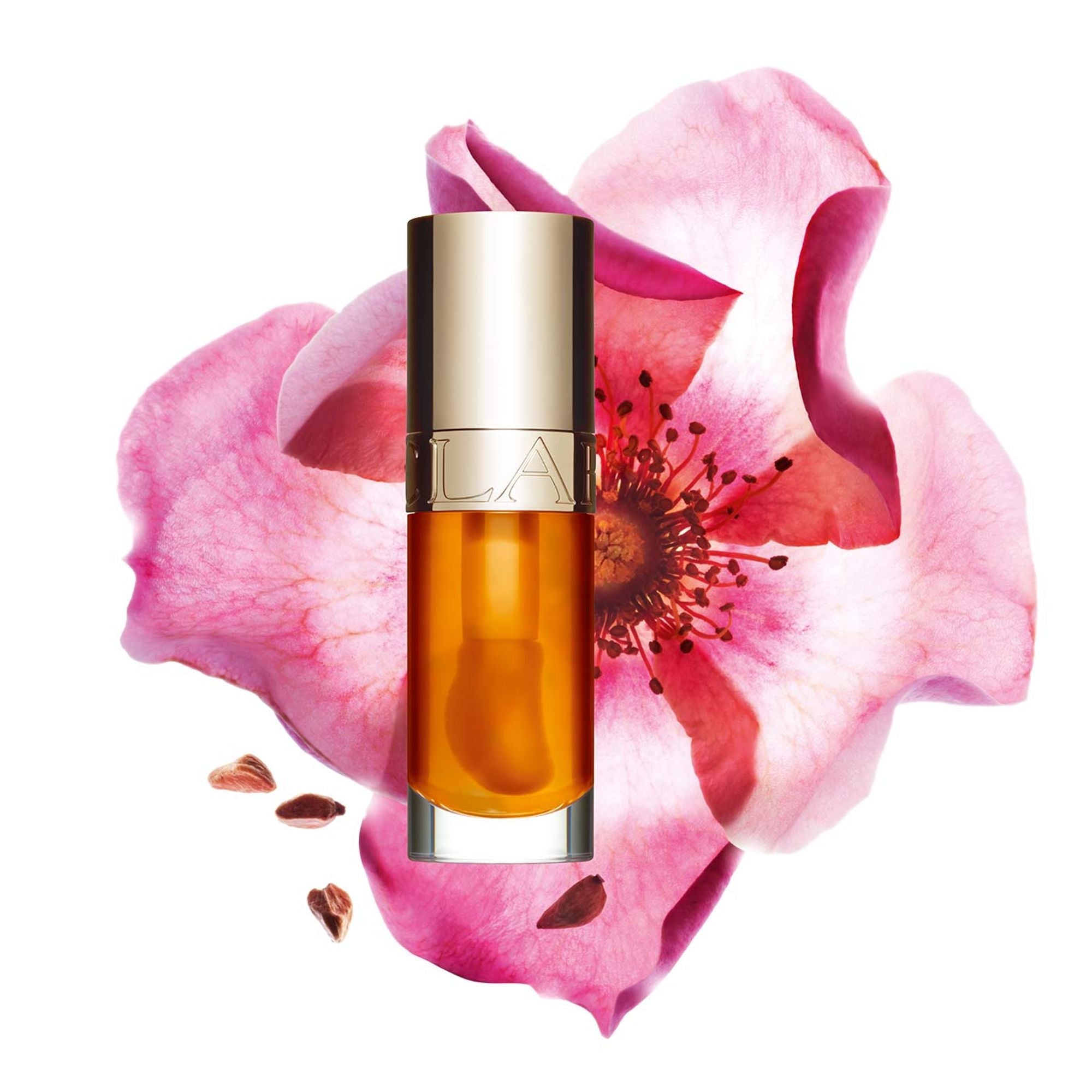 Clarins Lip Comfort Oil - 01 Honey - Distacart