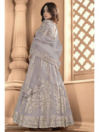 Myra Dusty Grey Heavy Embroidered Anarkali Suit online