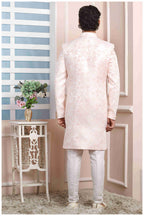 Raivat Ethnic Jacquard Silk Thread Work Indo Western In Pink Colour - Distacart