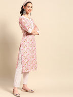 Sangria Women Paisley Printed Gotta Patti Kurta With Trousers