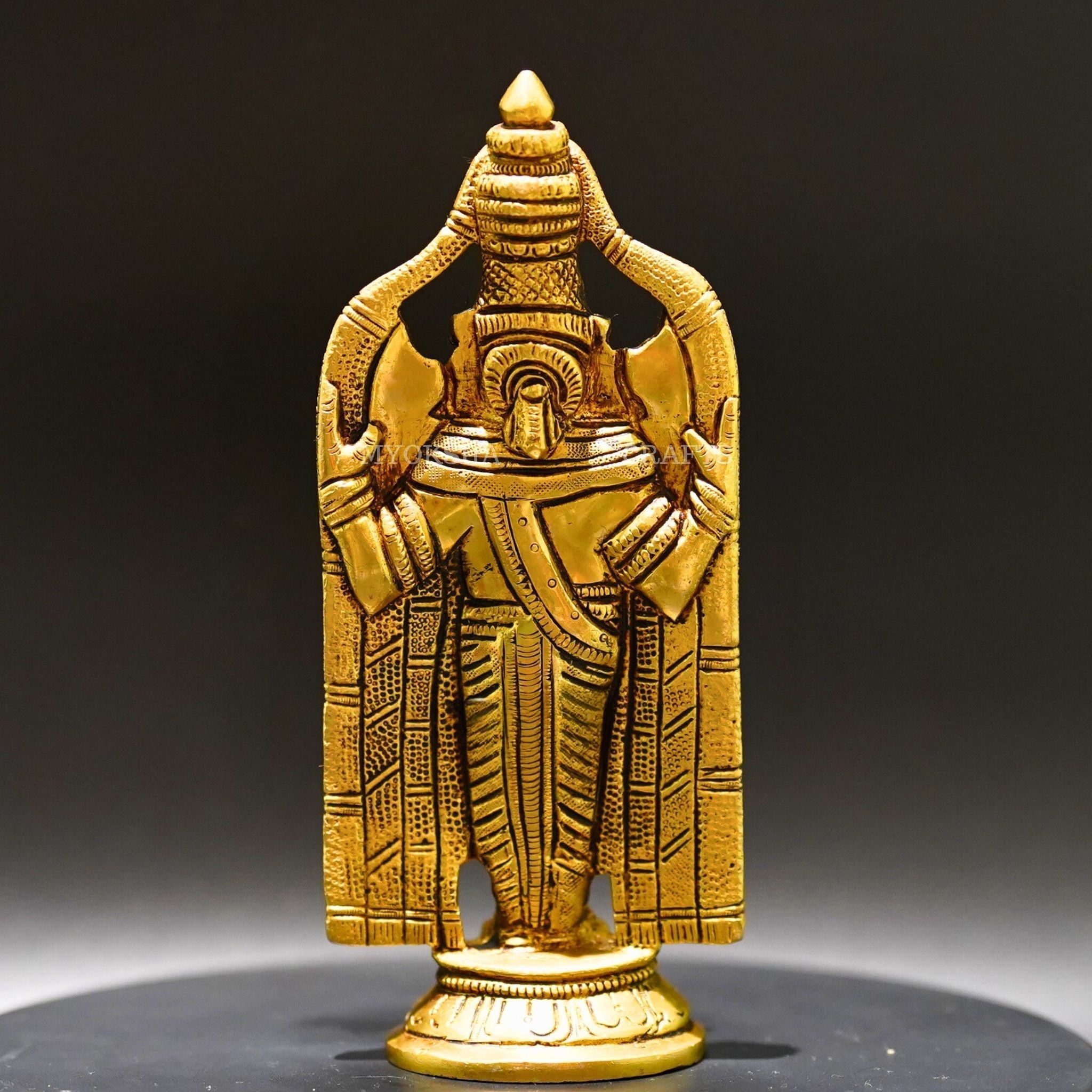 Brass Venkatramana Statue - Divine Blessings for Homes