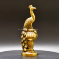 Brass Peacock Idol - Sacred Symbol of Beauty and Grace