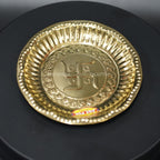 Brass Swastik Plate Aarthi: Embrace Divine Blessings and Harmony