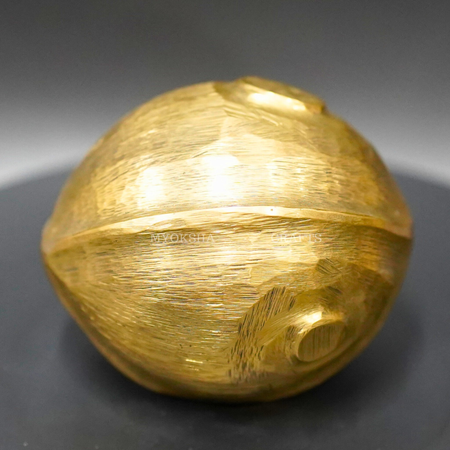 Golden Essence Brass Nariyal: Traditional Symbol of Blessings