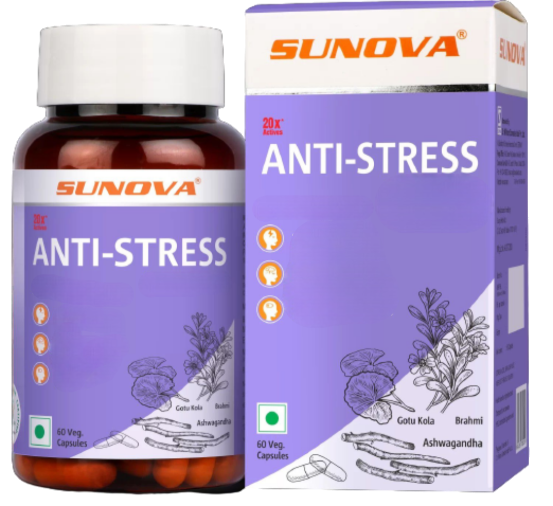 Sunova Anti-Stress 60 Capsules - Distacart
