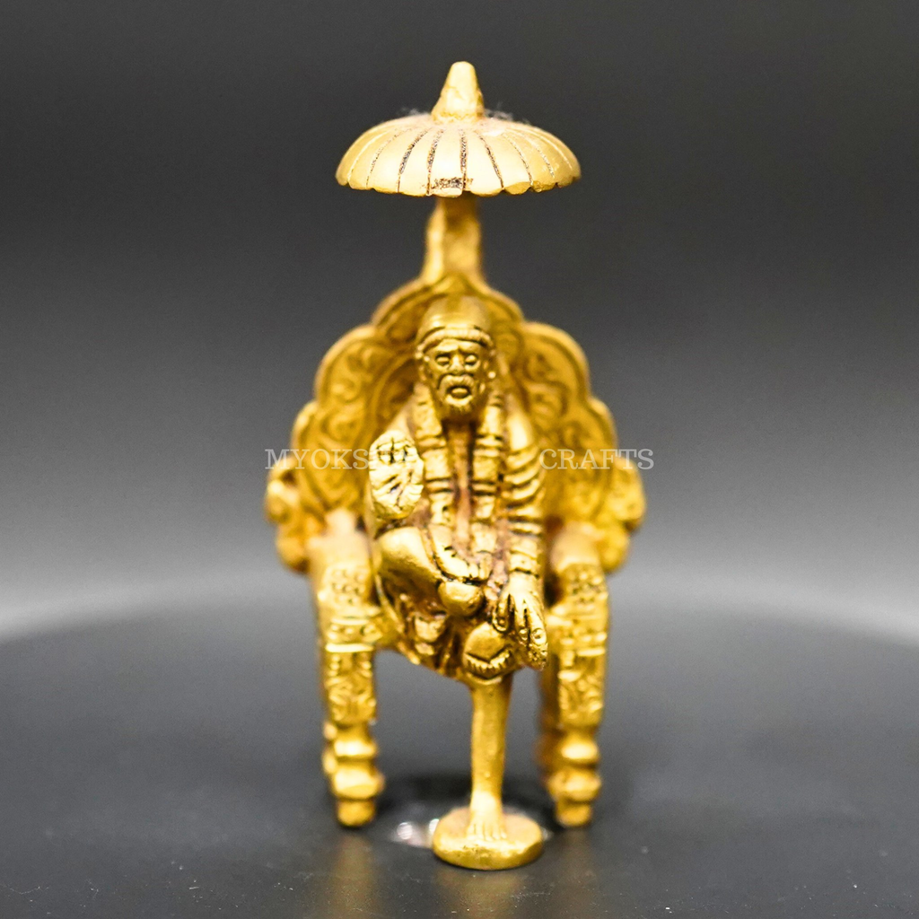 Brass Simhasan Sai Baba: A Divine Treasure for Your Homes