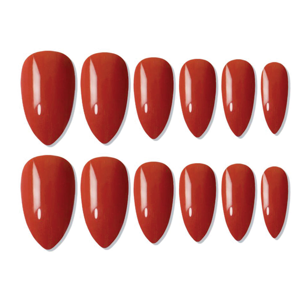shills professional reusable press on nails almond spn637